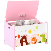 Baúl Juguetes Infantil Rosa 60 x 37 x 39 cm