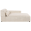 Beliani Left-Hand Chaise Longue HELLNAR Velvet Light Beige 1
