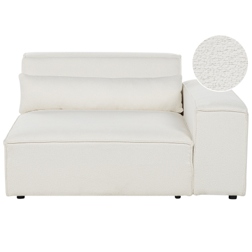 Beliani Corner Seat HELLNAR Boucle Off-White Left Hand