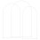 VidaXL vidaXL Wedding Arch 3 pcs White Steel 6