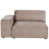 Beliani Corner Seat HELLNAR Fabric Light Brown Right Hand 1