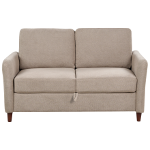 Sofa 2 Seater MARE with Storage Fabric Taupe
