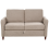Beliani Sofa 2 Seater MARE with Storage Fabric Taupe 1