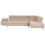 Beliani Corner Sofa 5 Seater NORREA Fabric Light Brown Left Hand 1