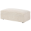 Beliani Ottoman HELLNAR Velvet Light Beige 1
