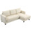 Homcom Sofá Chaise Longue Beige 214 x 134 x 87 cm 1