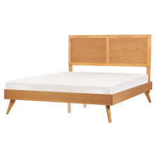 Bed ISTRES 160 x 200 cm (EU King Size) Natural Ash Wood