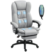 Silla Oficina Masaje Gris 68.5 x 68.5 x 121 cm