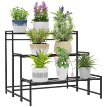 Soporte para Planta Negro 75 x 70 x 66 cm