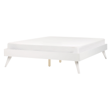 Bed without Headboard BERRIC 140 x 200 cm (EU Double) White