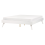 Beliani Bed without Headboard BERRIC 140 x 200 cm (EU Double) White 1