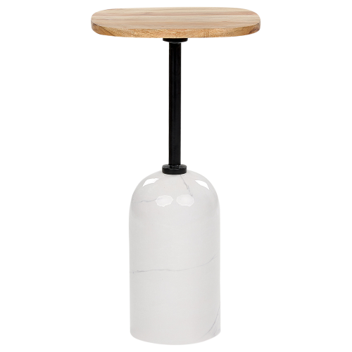 Beliani Side Table OASIS Metal White