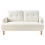 Beliani Sofa 2 Seater TUVE Fabric Off-White 1