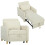 Homcom Sofá Cama Individual Beige 74 x 85.5 x 82 cm 1