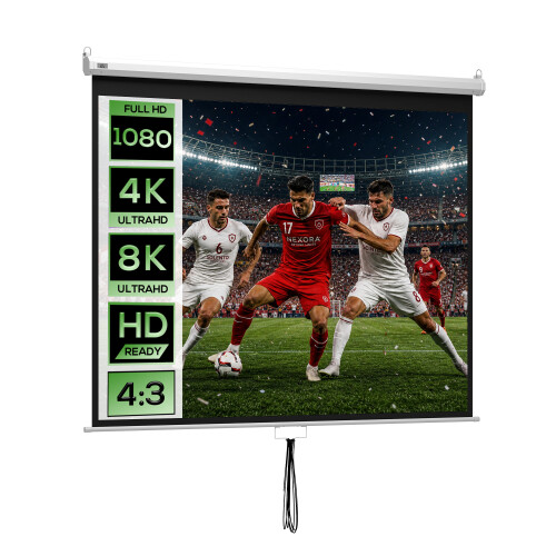 Homcom Pantalla de Proyector Blanco 203 x 152 cm