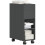 Homcom Mesa Auxiliar Negro 45 x 25 x 70 cm 1