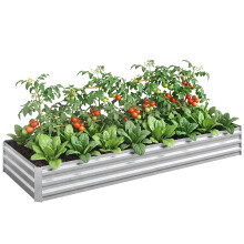 Jardinera Exterior Gris 241 x 90.5 x 30 cm