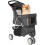 PawHut Carrito para Perro Gris 77 x 44 x 102 cm 1