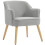 Homcom Butaca de Salón Gris 64.5 x 65 x 79.5 cm 1