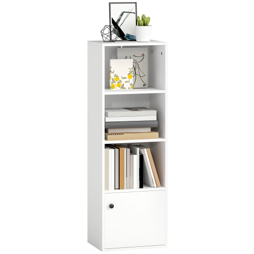 Homcom Estantería para Libro Blanco 40 x 30 x 120 cm