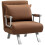 Homcom Sofá Cama Individual Marrón 65 x 69 x 80 cm 1