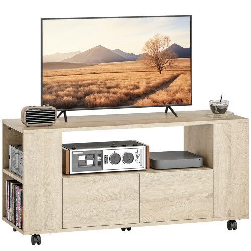 Homcom Mueble de TV Marrón 102 x 34.5 x 48.5 cm