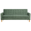 Beliani Sofa Bed 3 Seater VEHKOO Fabric Dark Green 1
