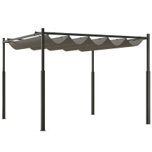 Pérgola Gris 298 x 298 x 230 cm