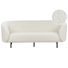 Sofa 3 Seater LOEN Boucle White