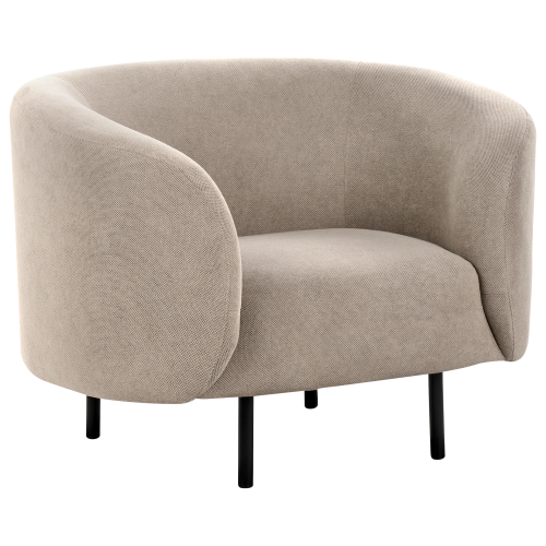 Beliani Armchair LOEN Fabric Taupe