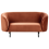 Beliani Sofa 2 Seater LOEN Velvet Orange 1