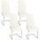 Homcom Sillas de Comedor Beige 45 x 61 x 98 cm 1
