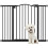 PawHut Barrera de Seguridad Negro 100 x 3.5 x 78 cm 1