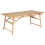 Beliani Garden Dining Table TINDARI 180 cm 90 cm Bamboo Light Brown 1
