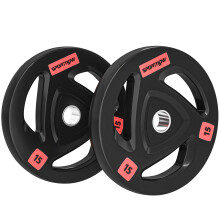Discos de Pesa Negro 40 x 40 x 5 cm
