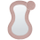 Beliani Wall Mirror PLANCHEZ 70 cm 112 cm Boucle Pink 1