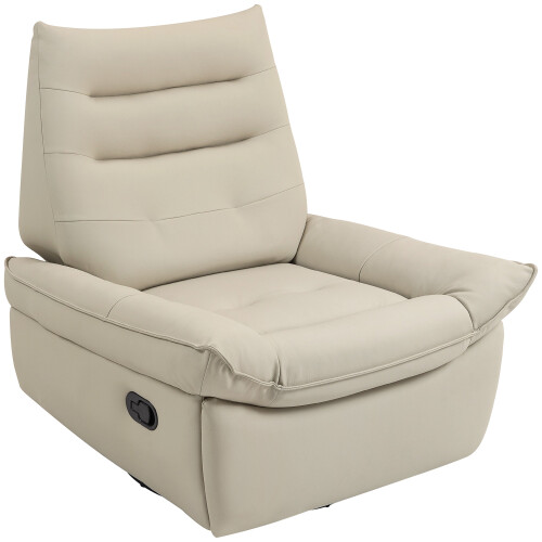 Homcom Sillón Relax Reclinable Beige 97 x 94 x 98 cm