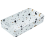 Beliani Countertop Basin NULES 510 x 340 mm Ceramic Terrazzo Effect White 1