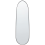 Beliani Wall Mirror DARNETS 45 cm 160 cm Metal Black 1