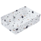 Beliani Countertop Basin NULES 610 x 350 mm Ceramic Terrazzo Effect White 1