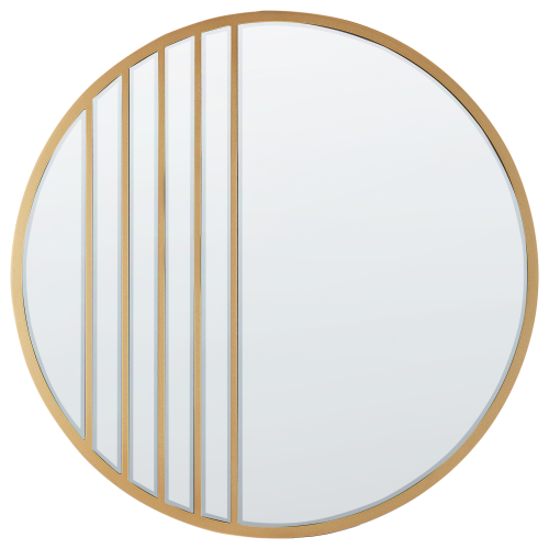 Beliani Wall Mirror COUST 80 cm 80 cm Gold