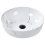 Beliani Countertop Basin HOPI  420 mm Ceramic White Marble 1
