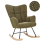 Beliani Rocking Chair OULU Boucle Dark Green 1