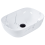 Beliani Countertop Basin HOPI 470 x 340 mm Ceramic White Marble 1