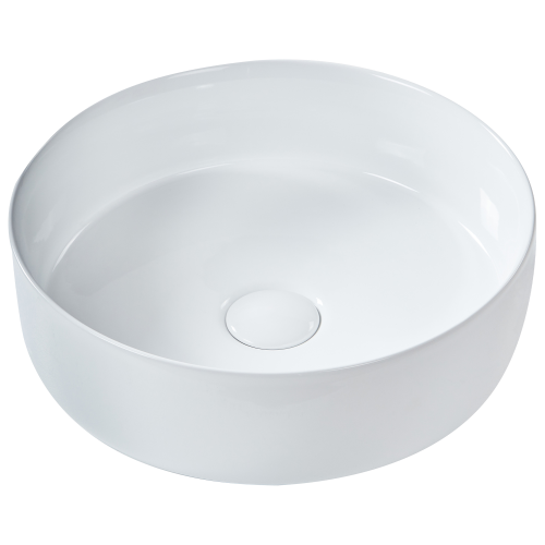 Beliani Countertop Basin CALIG  360 mm Ceramic White