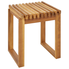 Garden Side Table BELLANO 35 cm 40 cm Acacia Wood Brown