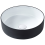 Beliani Countertop Basin CALIG  360 mm Ceramic Black/ White 1
