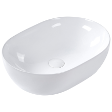Countertop Basin OMOA 480 x 340 mm Ceramic White
