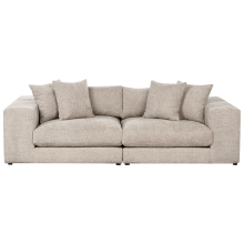 Sofa 3 Seater GLORVIKA II Fabric Taupe