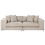 Beliani Sofa 3 Seater GLORVIKA II Fabric Taupe 1